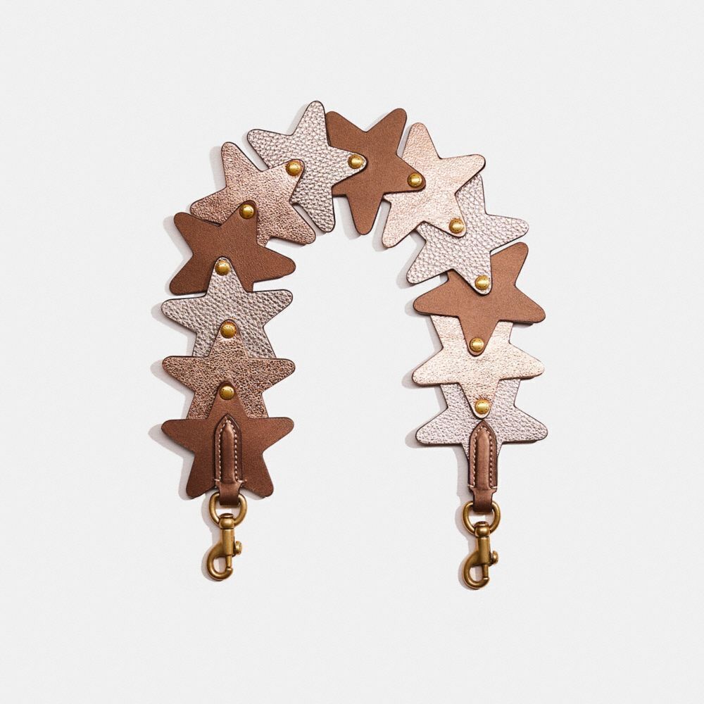Coach Remade Linked Star Leather Short Strap
